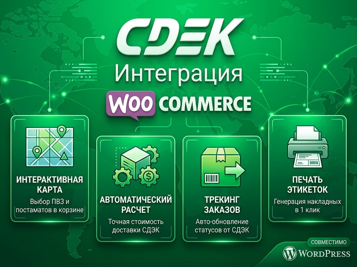 СДЭК для WooCommerce